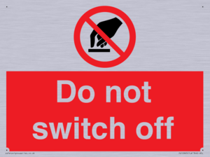 Do not switch off 